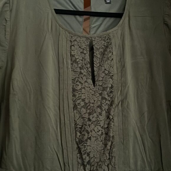 Torrid Boho Long Sleeve Dress with Lace Detail - Picture 2 of 9